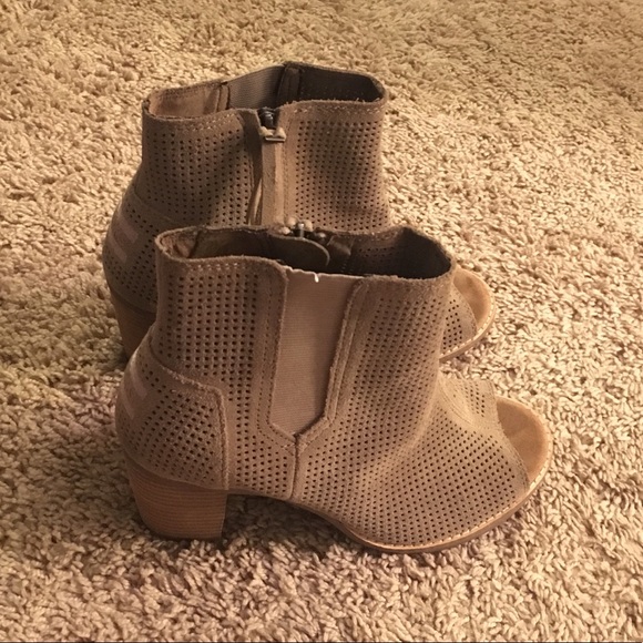 Toms open toe zip up heel - Picture 3 of 5